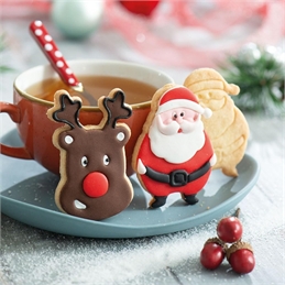 Set 2 Tagliapasta Babbo Natale E Renna