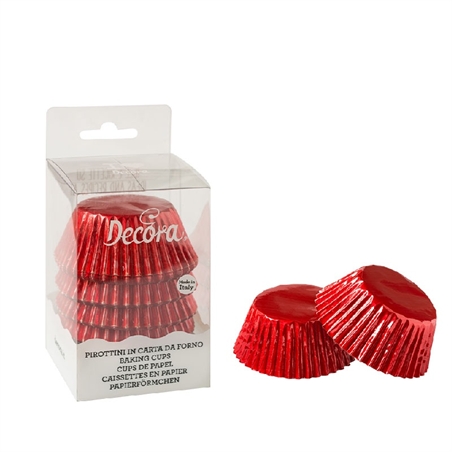 Pirottini 60 Pezzi Jumbo Rossi Metal 55 x 45 MM
