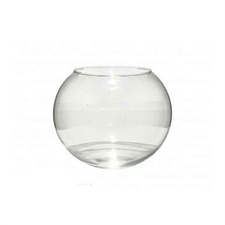 Sfera Vetro Trasparente 10 x 8 Cm