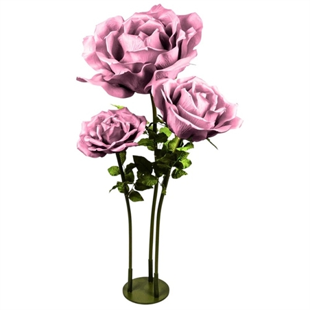 Rosa Diametro 75 Cm Con Stelo H 100 Old Pink