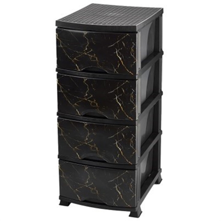 CASSETTIERA 4 CASSETTI MARMOR.NERA 