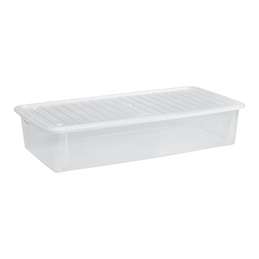 Dodo’s Stock-Box 35,6 Litri Trasparente Con Coperchio Colorato Per Sfruttare Ogni Spazio.