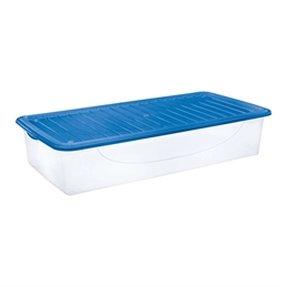 Dodo’s Stock-Box 35,6 Litri Trasparente Con Coperchio Colorato Per Sfruttare Ogni Spazio.