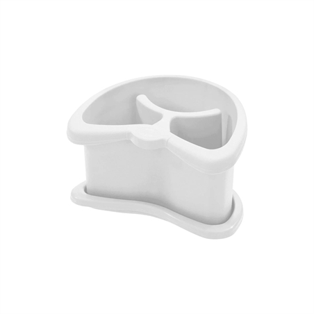 Scolaposate Brio con vassoio Bianco