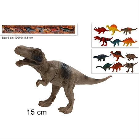 6 Dinosauri Assortiti in Scatola 