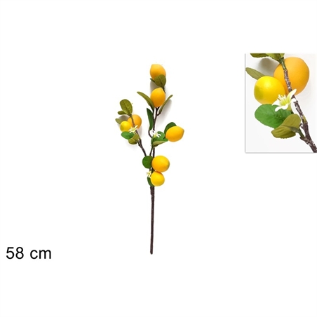 Ramo 7 Limoni 58 Cm