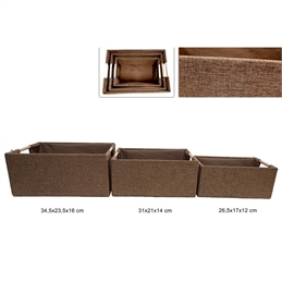 Ceste Rettangolari Varie Misuire Marrone