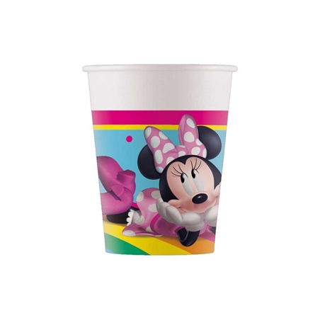 Bicchieri 200 ml Minnie Rainbow Make Me Smile 8 pezzi
