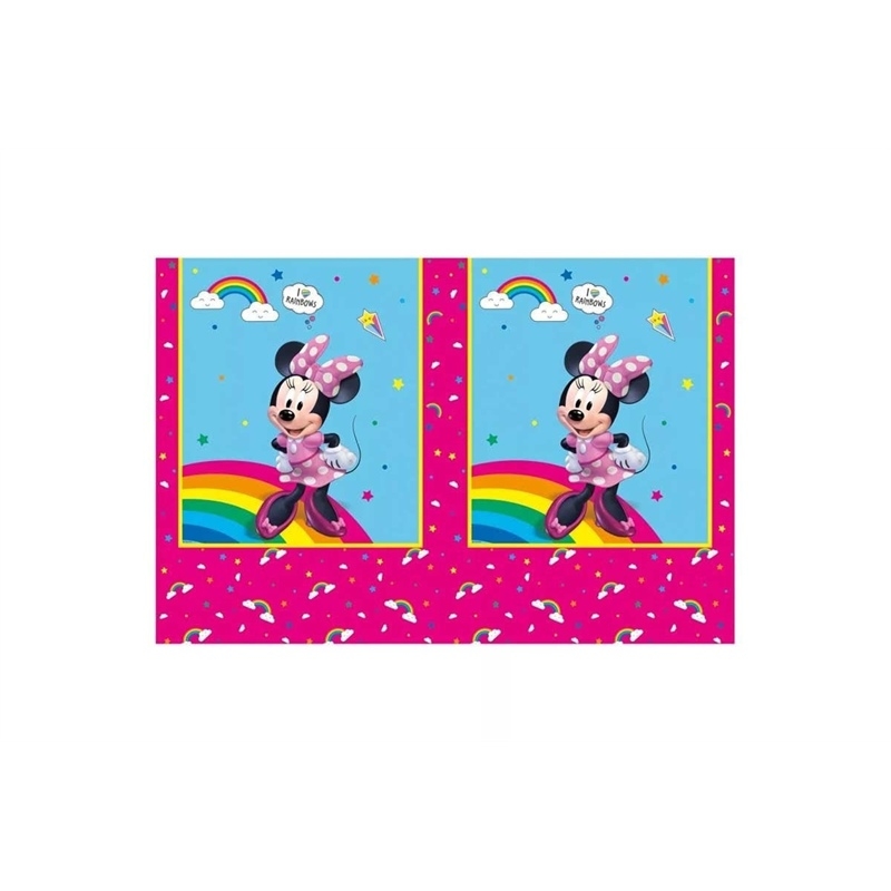 Tovaglia Minnie Rainbow Make Me Smile 120x180 cm