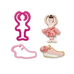 Set 2 Tagliapasta in plastica Ballerina e Scarpette