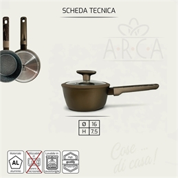 Sophia Casseruola 16 Cm 1 Manico Con Coperchio