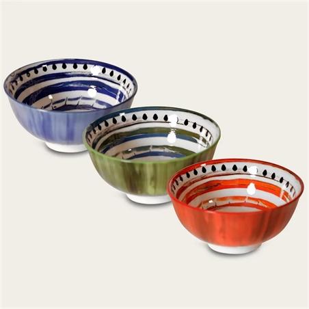 Ciotole Apulia Spirale In Porcellana