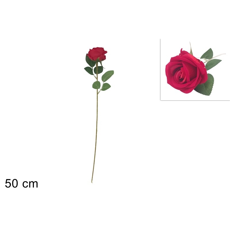 Stelo Rosa Rossa 50 Cm 
