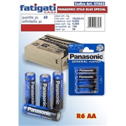 BATTERIE PANASONIC STILO R6 AA BLUE SPECIAL 