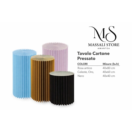 Colonna Vaso 80 H x 40 Oro