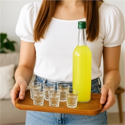 Set 6 bicchieri limoncello in vetro 60ml