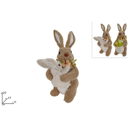 Decorazione Coniglio 27 Cm Assortito