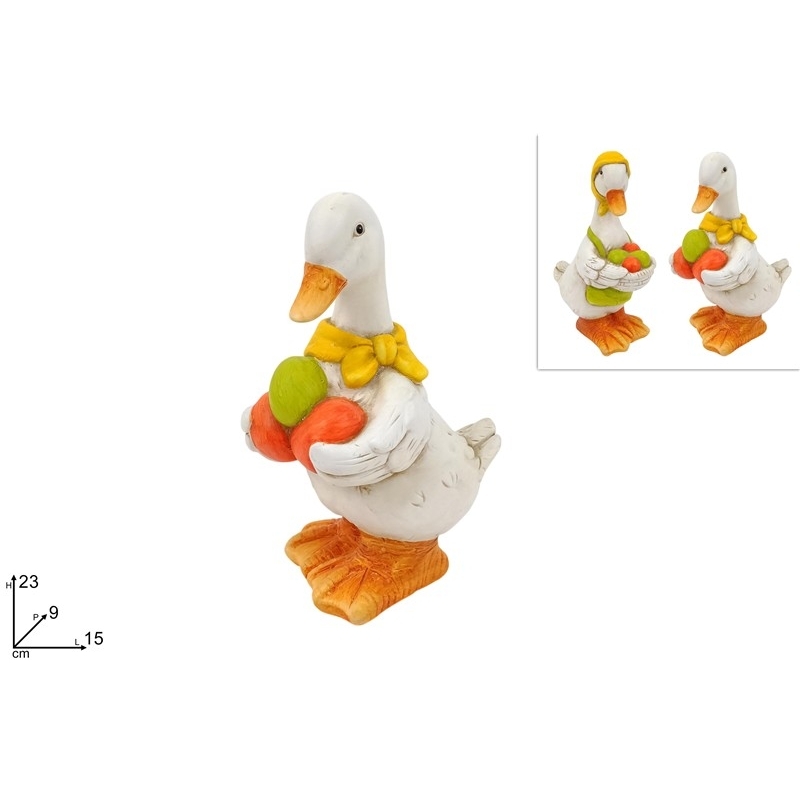 Papera 23 Cm Con Uova