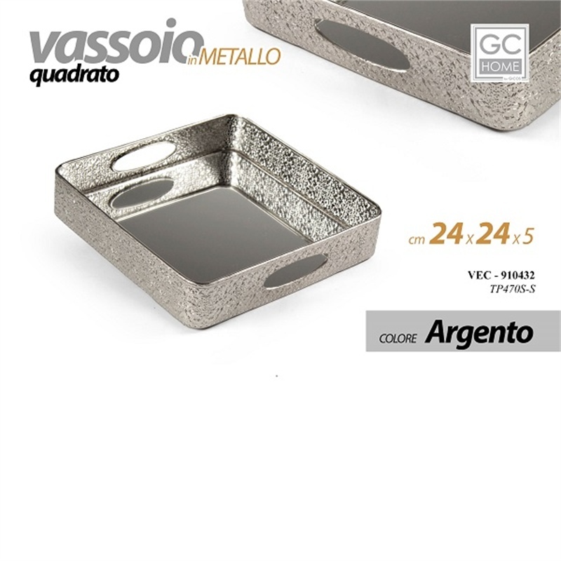 Vassoio Specchio 24X24X5,5 CM