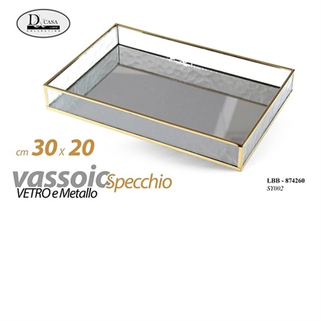 Vassoio Specchio 30X20 CM 