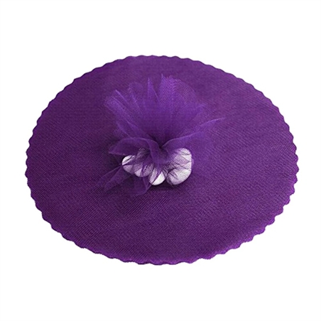 Velo Fata Tondo Smerlato Viola Diametro 24 50 pezzi