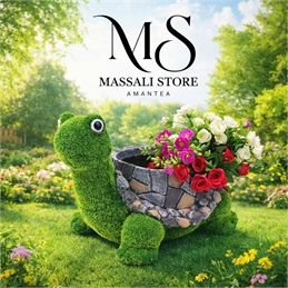 Tartaruga Con Vaso Portapianta