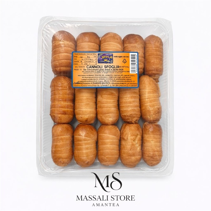 Cannoli Sfoglia 12 Pezzi