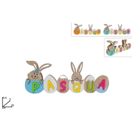 Decorazione Legno Con Scritta Paquale