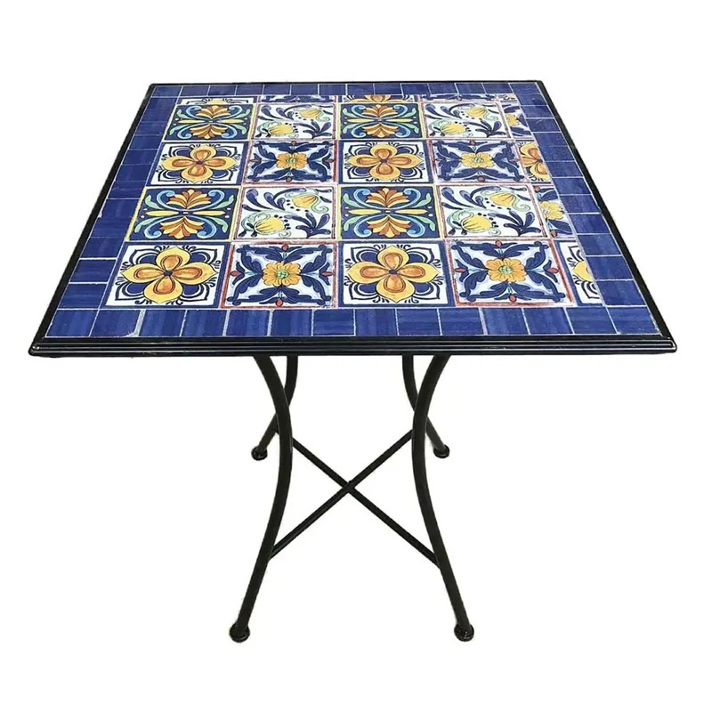 Tavolo Blu Makari Quadrato cm.60x60