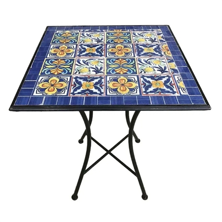 Tavolo Blu Makari Quadrato cm.60x60