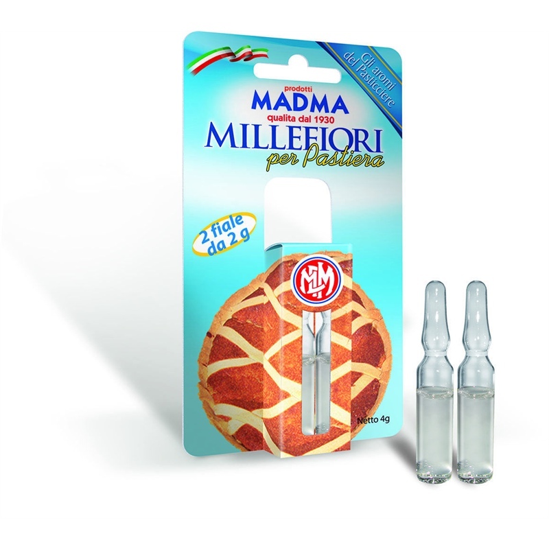 2 Fiale da 2 grammi di Aroma Millefiori per Pastiera