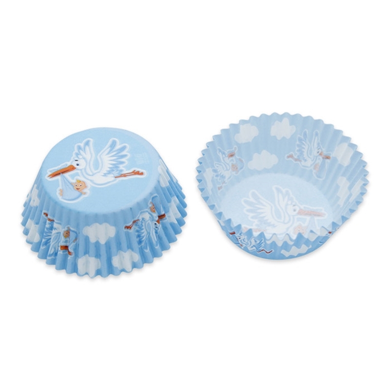 Pirottini Cicogna Celeste diametro 50 mm altezza 35 mm 48 pezzi