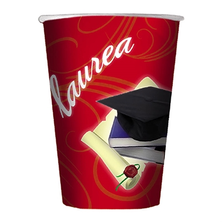 Bicchieri 200 cc Laurea 10 pezzi