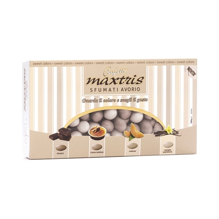 Confetti maxtris sfumati avorio ripieni 1kg