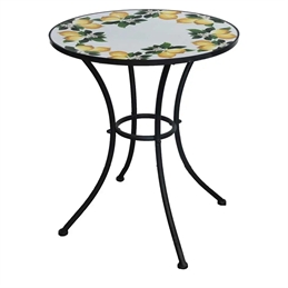 Tavolo Mosaico Lemon Tondo D.60 CM