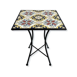 Tavolo Mosaico Santorini Quadrato cm.60x60