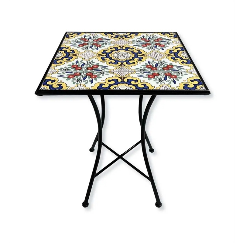 Tavolo Mosaico Santorini Quadrato cm.60x60