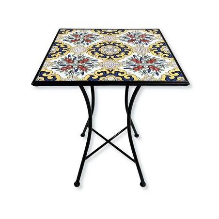 Tavolo Mosaico Santorini Quadrato cm.60x60