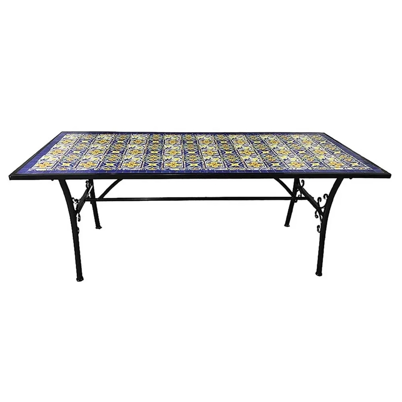 Tavolo Blu Makari cm.200x90