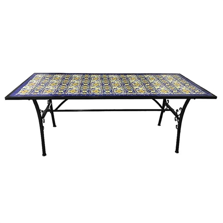 Tavolo Blu Makari cm.200x90