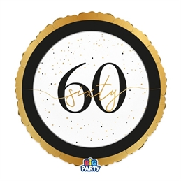 Palloncino Foil Tondo 18" Happy Birthday Prestige 60