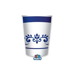 6 Bicchieri 250 cc Blue Cottage