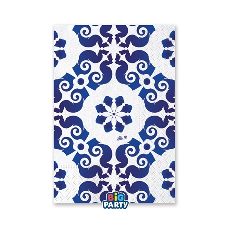 16 Tovaglioli 33 x 33 Blue Cottage
