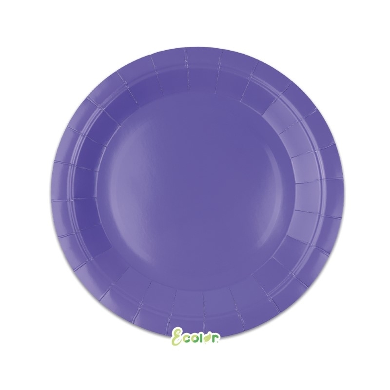 25 Piatti Ecolor Ø 24 cm Lavanda
