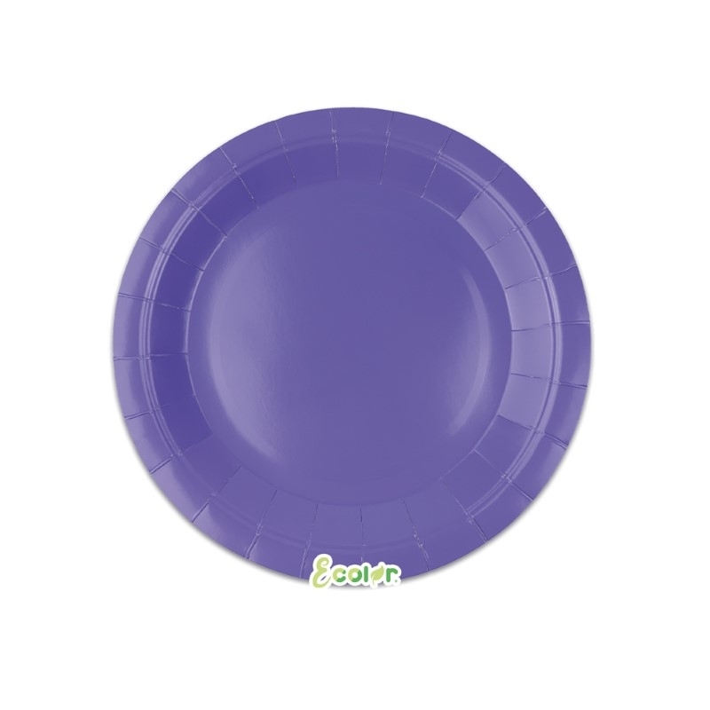 25 Piatti Ecolor Ø 18 cm Lavanda