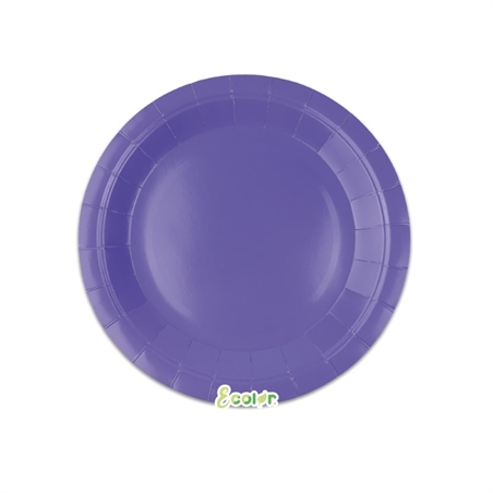 25 Piatti Ecolor Ø 18 cm Lavanda