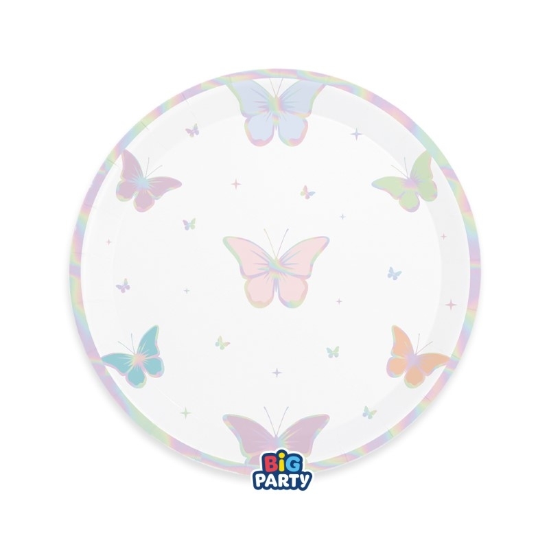 6 Piatti Ø 22 cm Butterfly