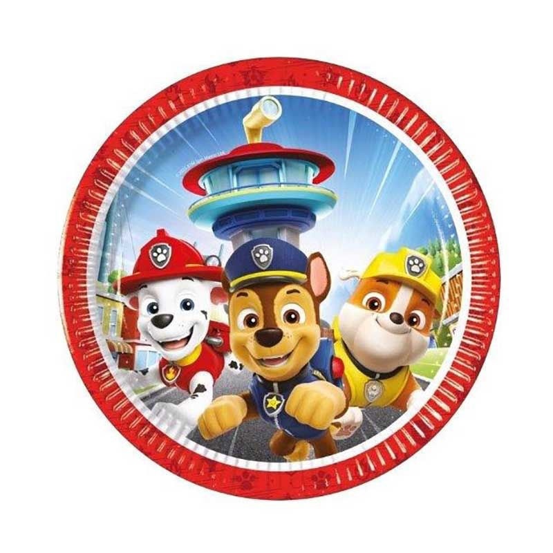 Piatti 20 cm Paw Patrol 8 pezzi