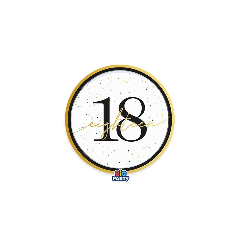 Piatti 18 cm Happy Birthday Prestige 18 6 pezzi