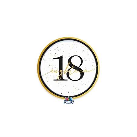 Piatti 18 cm Happy Birthday Prestige 18 6 pezzi